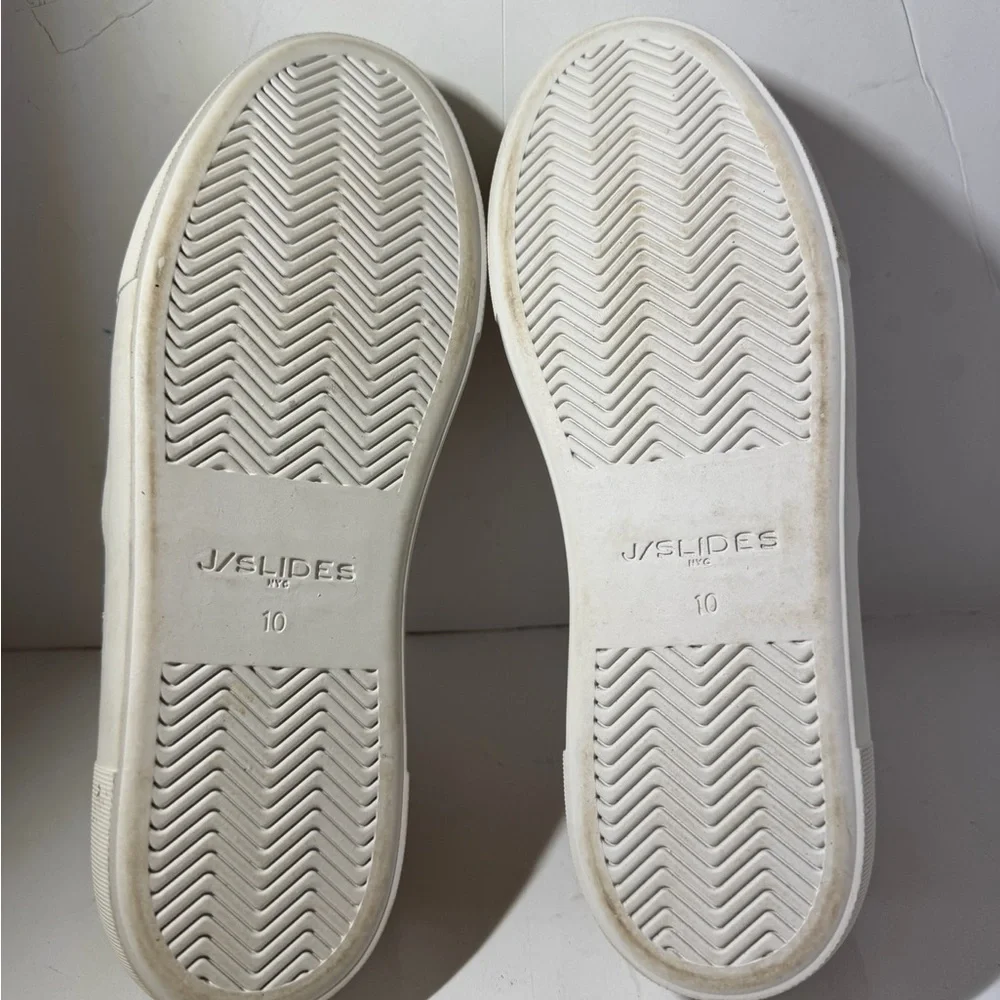 J Slides Tan Woven Loafers size 10